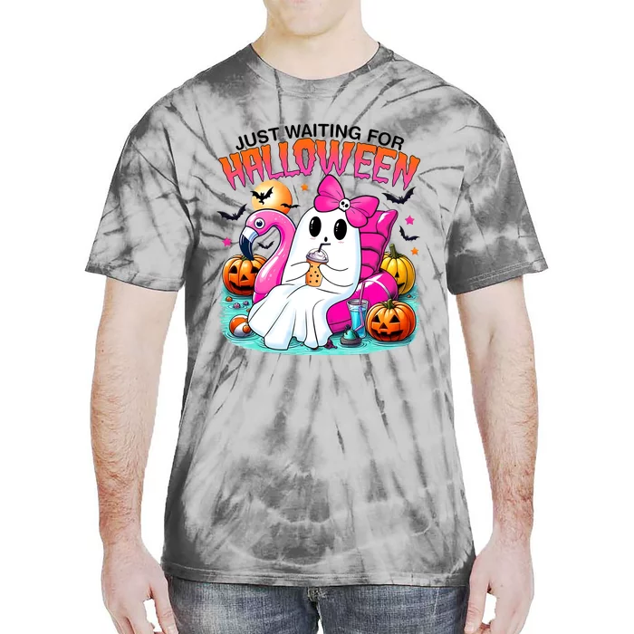 Cute Ghost Just Waiting For Halloween Tie-Dye T-Shirt