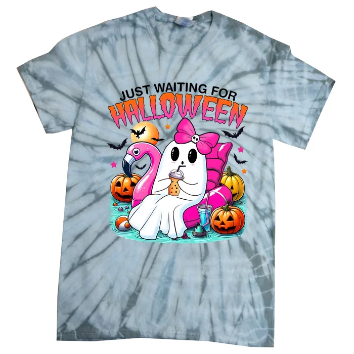 Cute Ghost Just Waiting For Halloween Tie-Dye T-Shirt