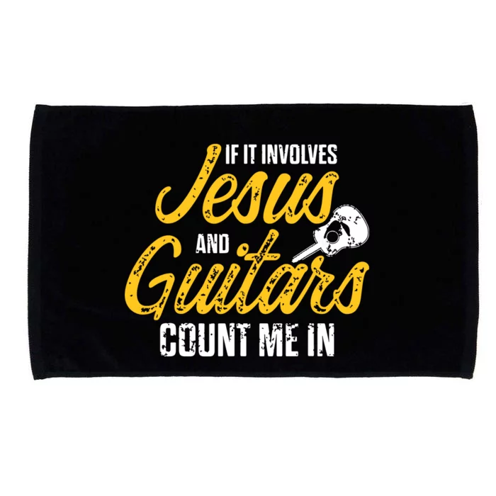 Christian Guitarist Jesus Church Worship Guitar Player Microfiber Hand Towel