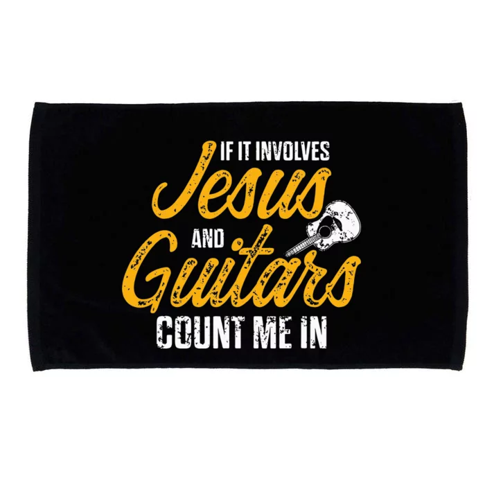 Christian Guitarist Jesus Church Worship Guitar Player Microfiber Hand Towel