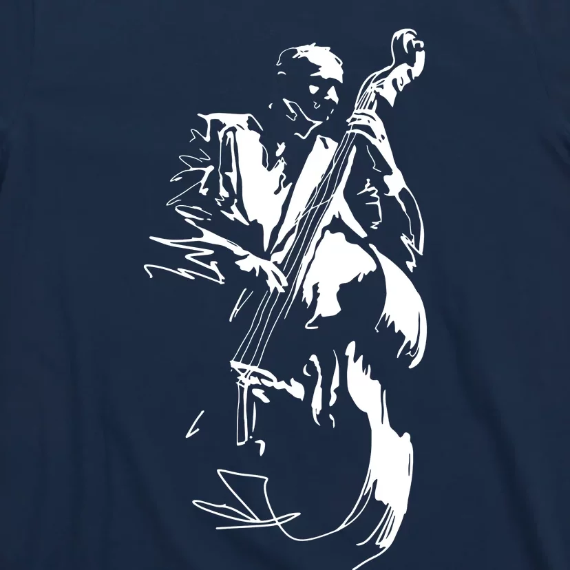 Cool Graphic Jazz Lovers Upright Bass Player T-Shirt