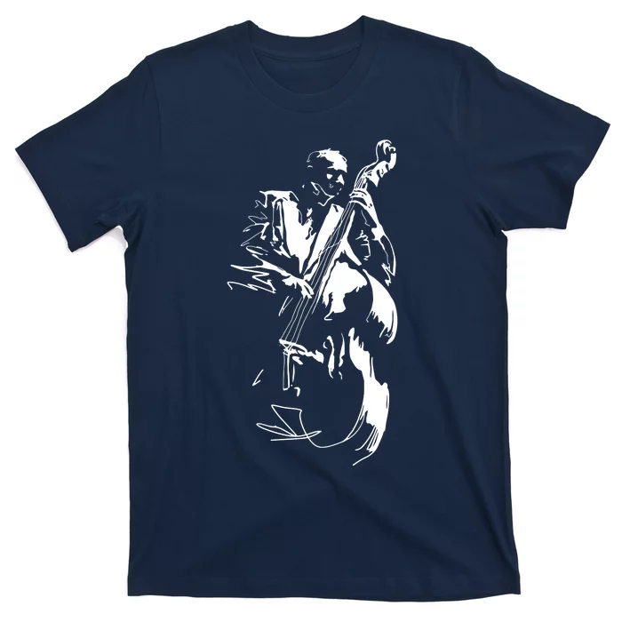 Cool Graphic Jazz Lovers Upright Bass Player T-Shirt