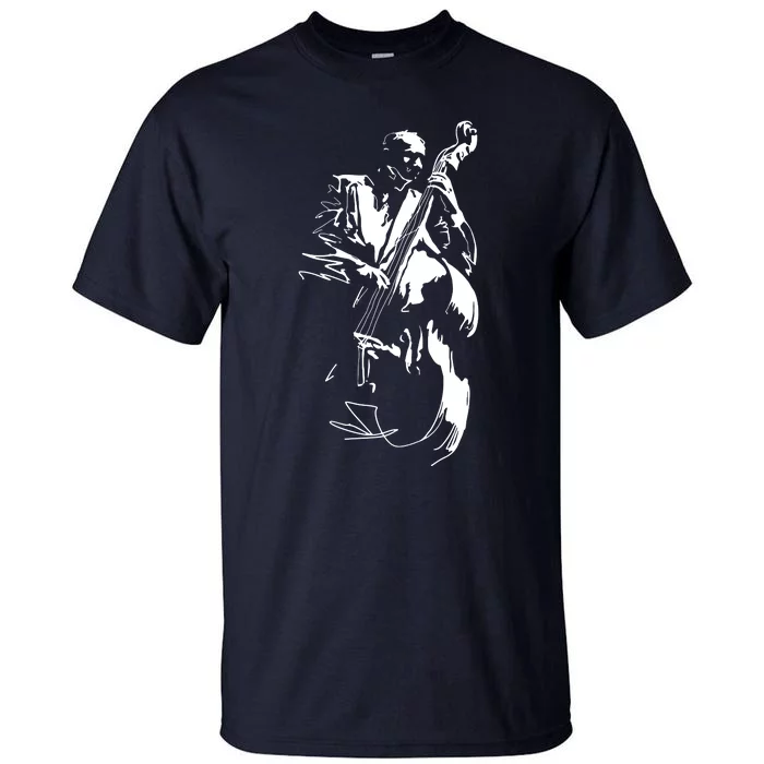 Cool Graphic Jazz Lovers Upright Bass Player Tall T-Shirt