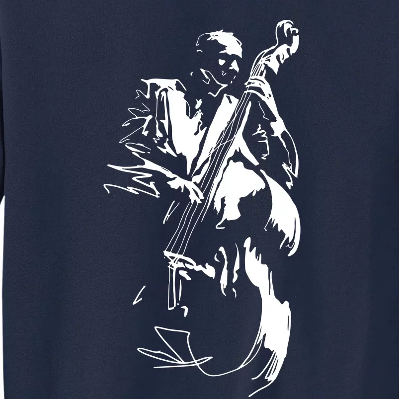 Cool Graphic Jazz Lovers Upright Bass Player Tall Sweatshirt