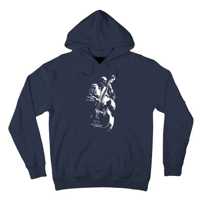 Cool Graphic Jazz Lovers Upright Bass Player Tall Hoodie