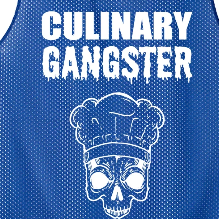 Culinary Gangster Kitchen Ager Gift Mesh Reversible Basketball Jersey Tank