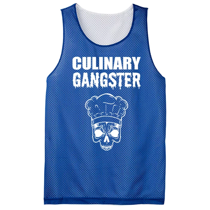 Culinary Gangster Kitchen Ager Gift Mesh Reversible Basketball Jersey Tank