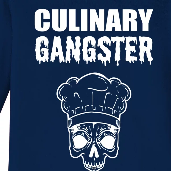 Culinary Gangster Kitchen Ager Gift Baby Long Sleeve Bodysuit