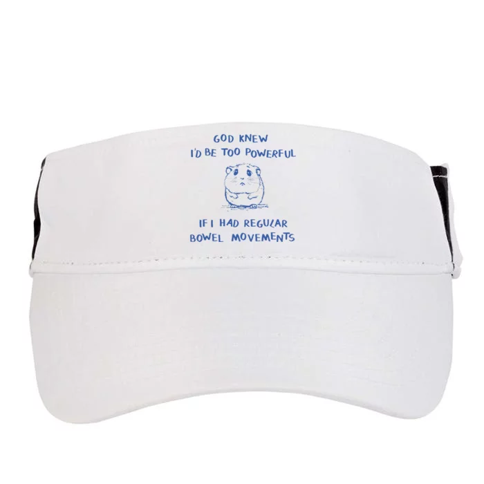 Cabybara God Knew I Would Be Too Powerful Adult Drive Performance Visor