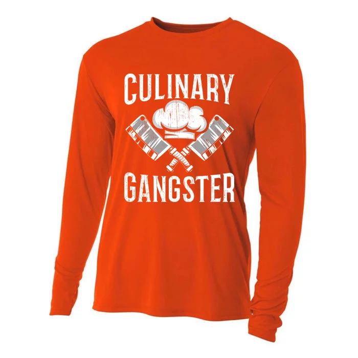 Culinary Gangster Kitchen Chef Cool Gift Cooling Performance Long Sleeve Crew