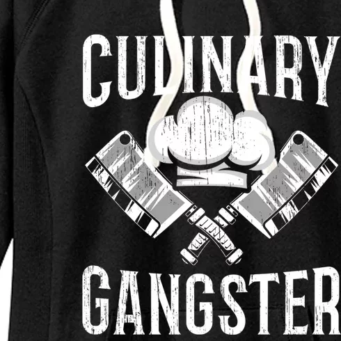 Culinary Gangster Kitchen Chef Cool Gift Women's Fleece Hoodie