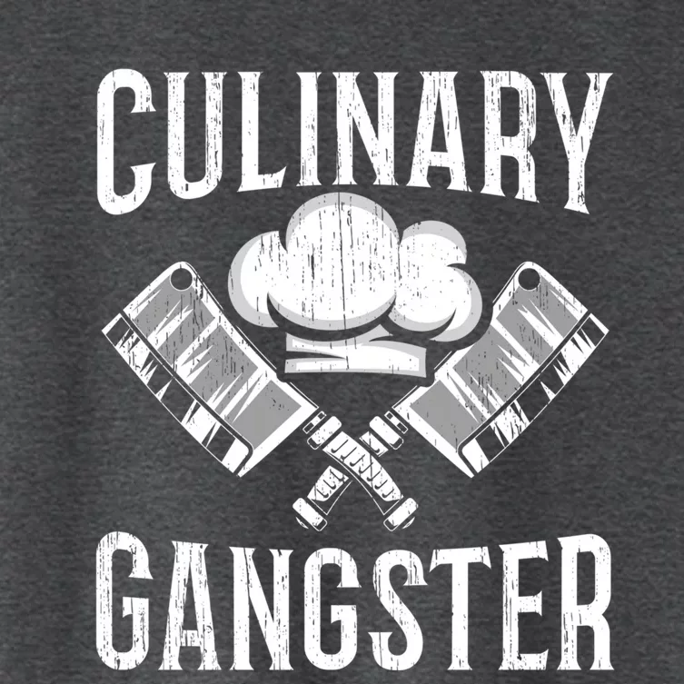 Culinary Gangster Kitchen Chef Cool Gift Women's Crop Top Tee