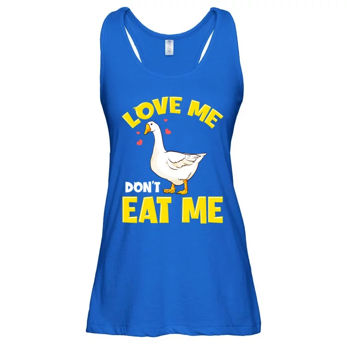 Canada Geese Love Me Don't Eat Me Goose Ducks Gift Ladies Essential Flowy Tank