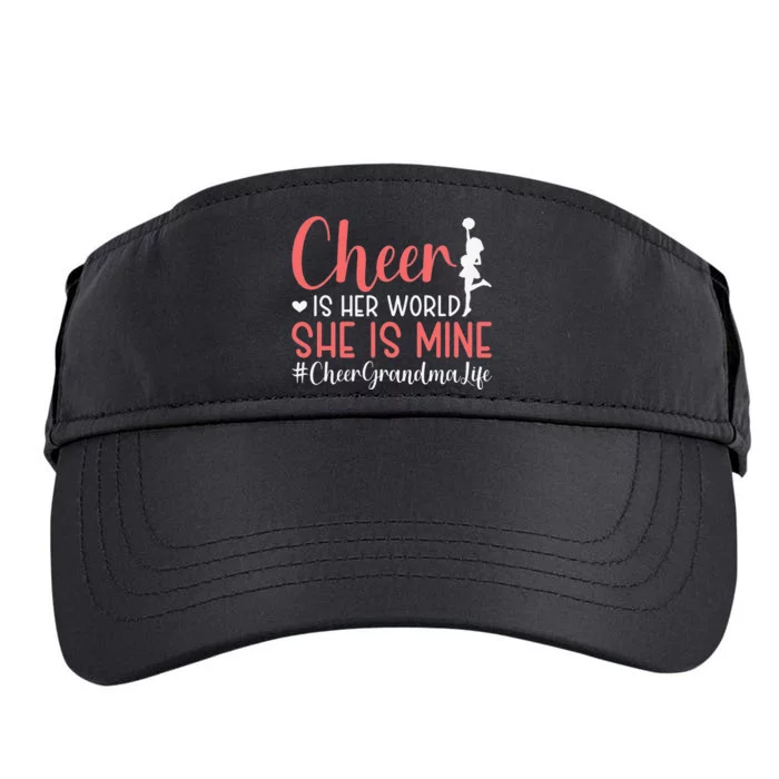 Cheer Grandma Life Cheerleading Grandmother Adult Drive Performance Visor