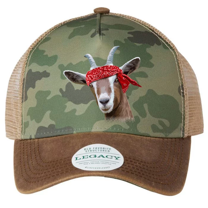 Cute Goat Lover Art For Women Kids Farm Animal Lover Legacy Tie Dye Trucker Hat