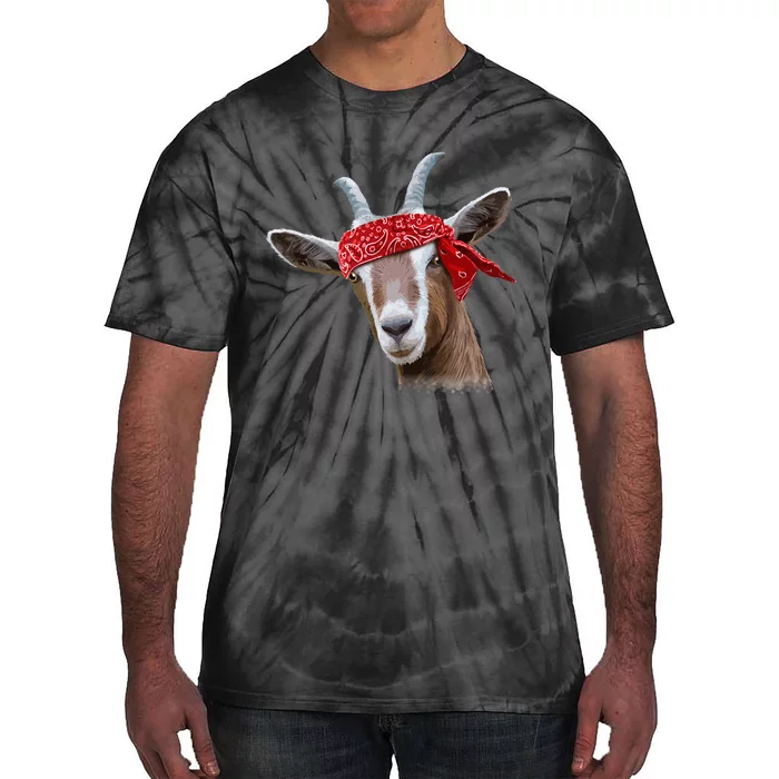 Cute Goat Lover Art For Women Kids Farm Animal Lover Tie-Dye T-Shirt