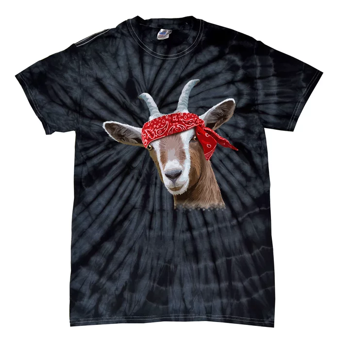 Cute Goat Lover Art For Women Kids Farm Animal Lover Tie-Dye T-Shirt