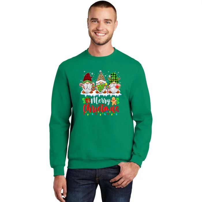 Cute Gnomes Light Family Gnome Xmas Matching Merry Christmas Gift Sweatshirt