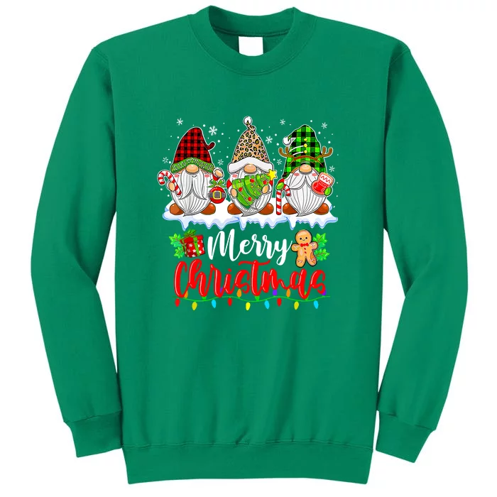 Cute Gnomes Light Family Gnome Xmas Matching Merry Christmas Gift Sweatshirt