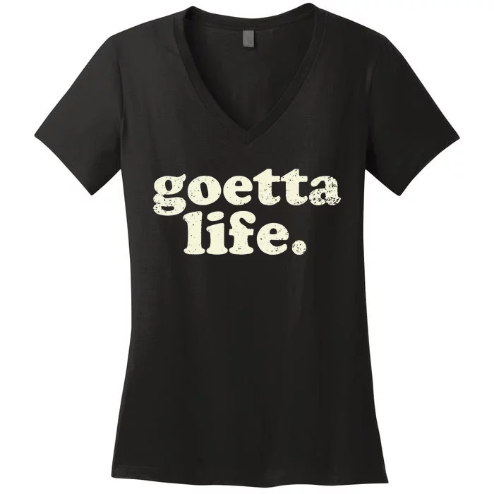 Cincinnati Goetta Life Foodie Souvenir And Gift Women's V-Neck T-Shirt