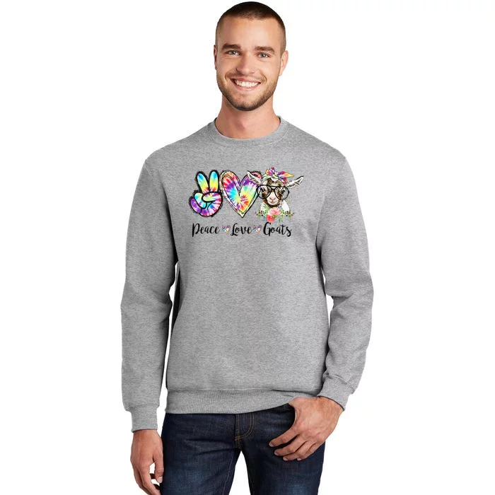 Colorful Goat Lover Gift for Farm Tall Sweatshirt