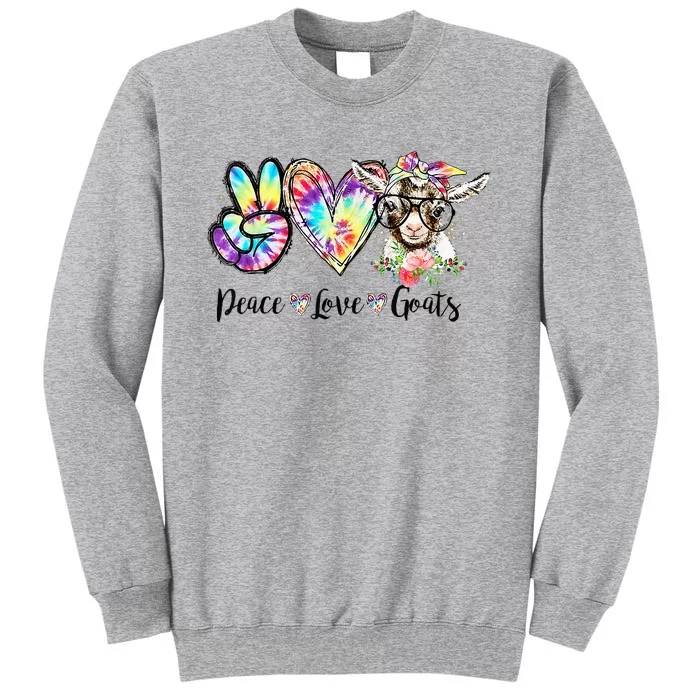 Colorful Goat Lover Gift for Farm Tall Sweatshirt