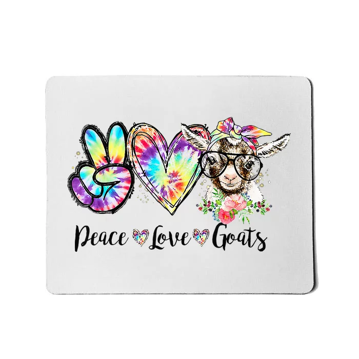 Colorful Goat Lover Gift for Farm Mousepad