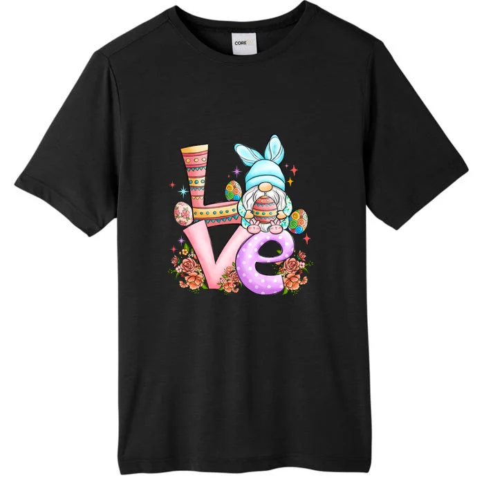 Cute Gnome Love Easter Day Gift Easter Egg Floral ChromaSoft Performance T-Shirt