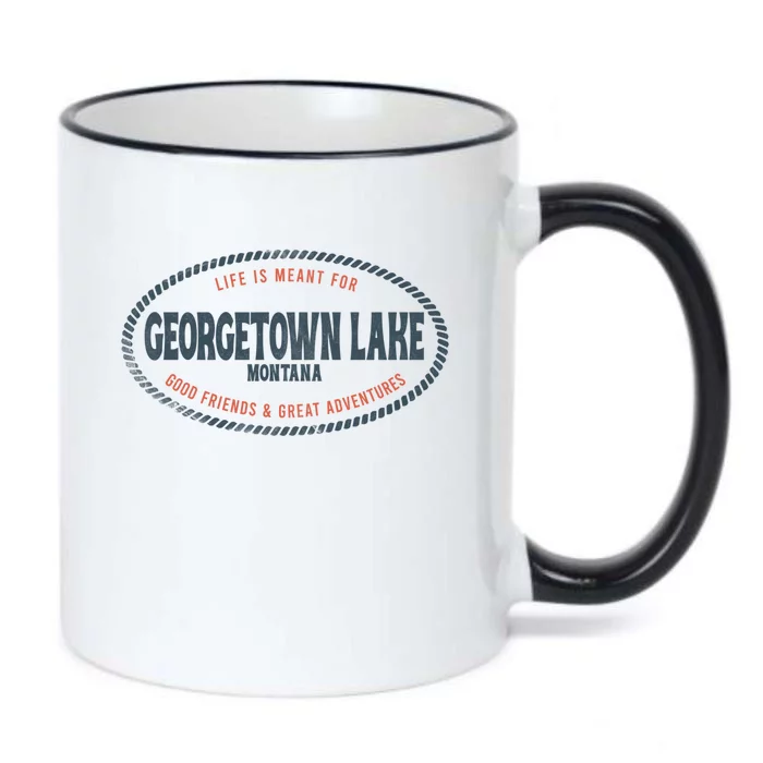 Casual Georgetown Lake Montana Hiking Outdoor Graphic Cute Gift Black Color Changing Mug