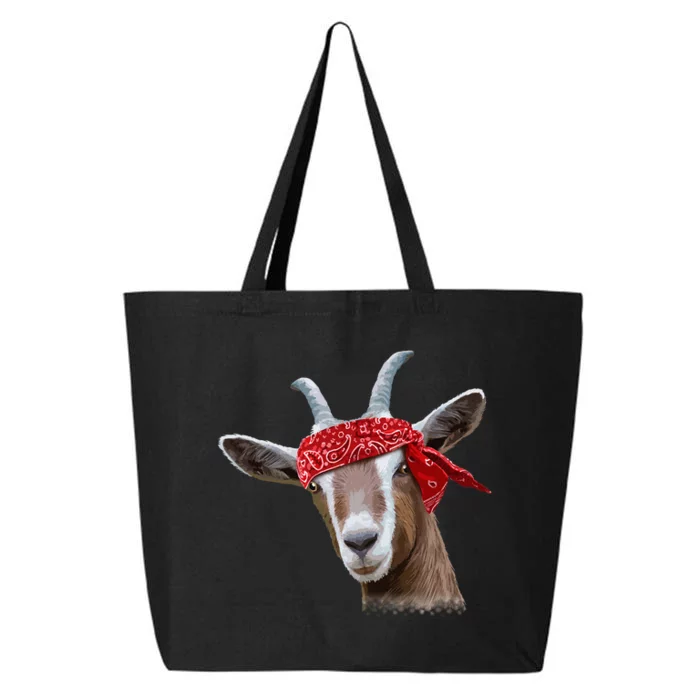 Cute Goat Lover Art Farm Animal Lover 25L Jumbo Tote