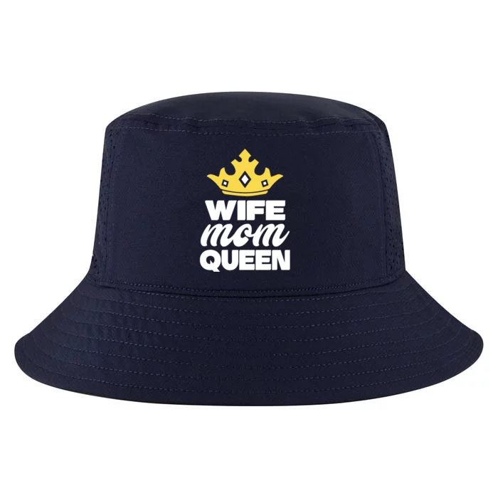 Crown Graphic Mother's Day Wife Mom Queen Cute Gift Cool Comfort Performance Bucket Hat