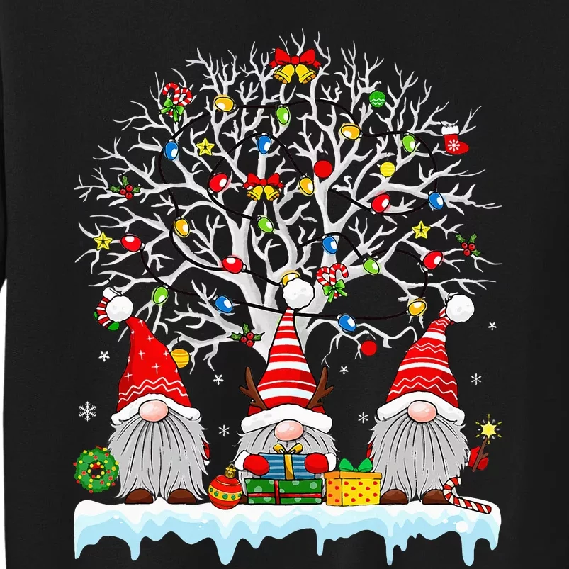 Cute Gnomes Merry Christmas Light Family Gnome Xmas Matching Sweatshirt