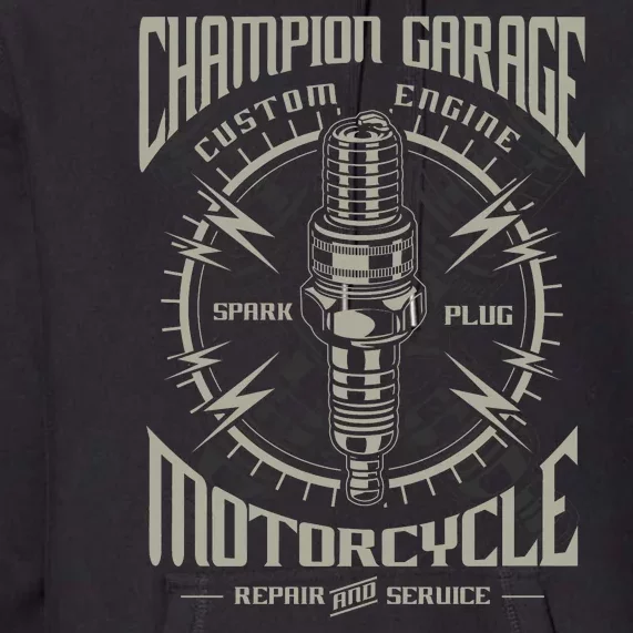 Champion Garage Motorcycle Premium Hoodie