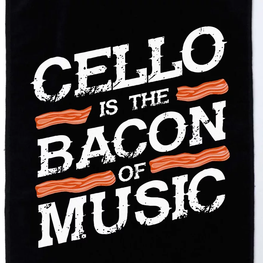 Cellist Gift Musical Instrument Cello Is The Bacon Of Music Platinum Collection Golf Towel