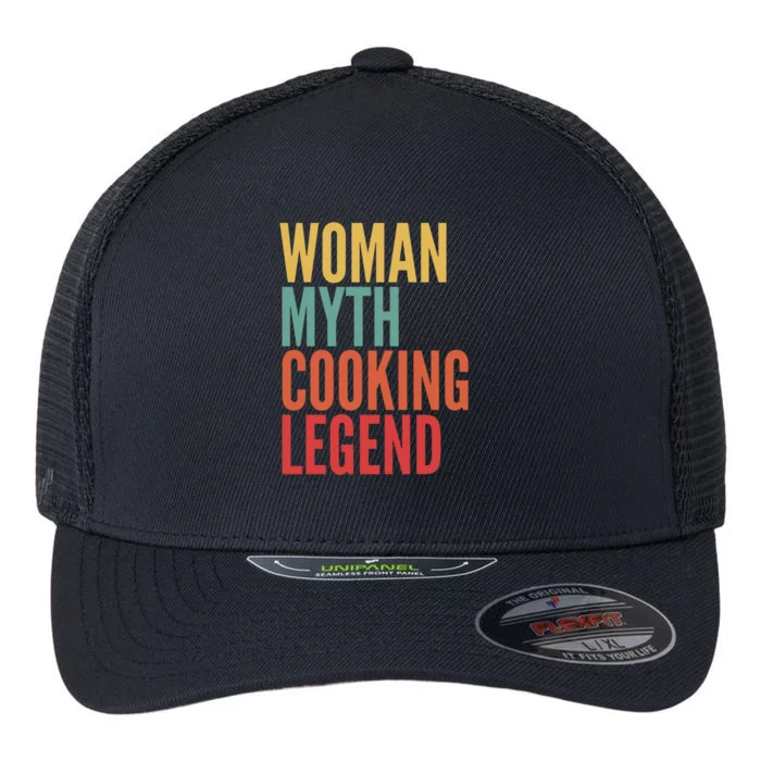 Cooking Gift Myth Cooking Legend Gift Flexfit Unipanel Trucker Cap