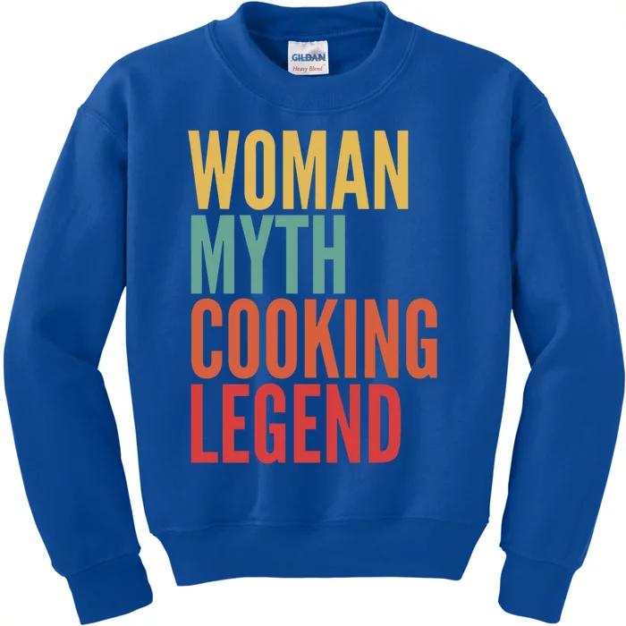 Cooking Gift Myth Cooking Legend Gift Kids Sweatshirt