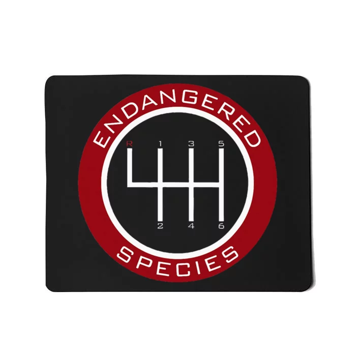 Car Guy Mechanic Endangered Species Manual Shifter Mousepad