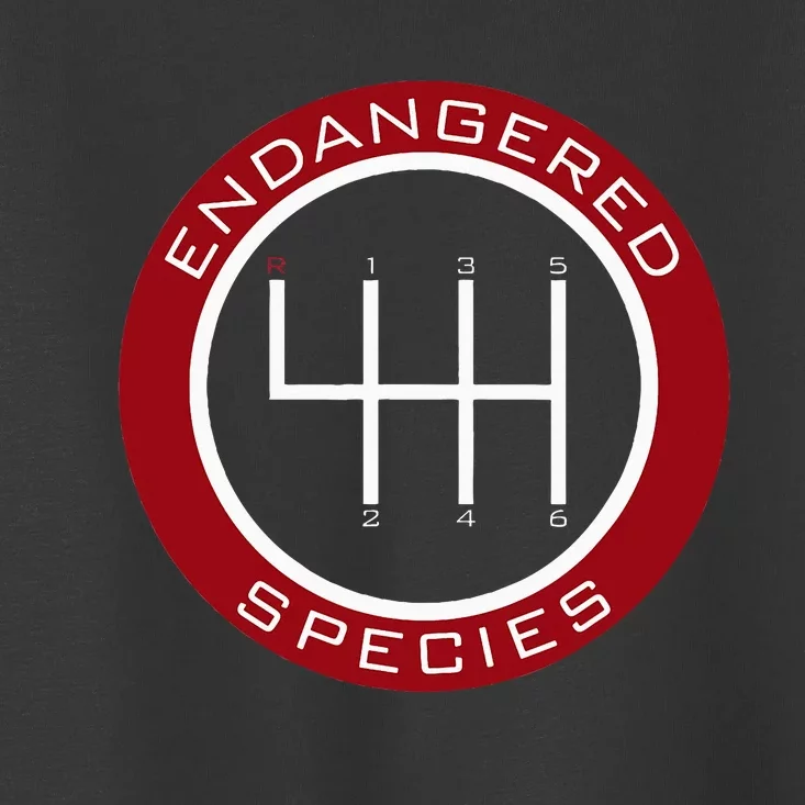 Car Guy Mechanic Endangered Species Manual Shifter Toddler T-Shirt