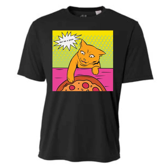 Cat Get Me A Pizza Cooling Performance Crew T-Shirt