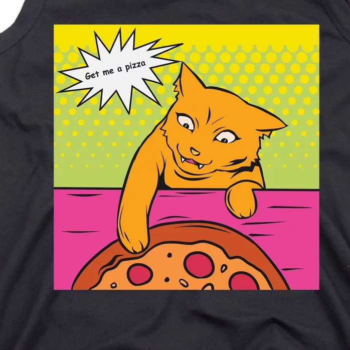 Cat Get Me A Pizza Tank Top