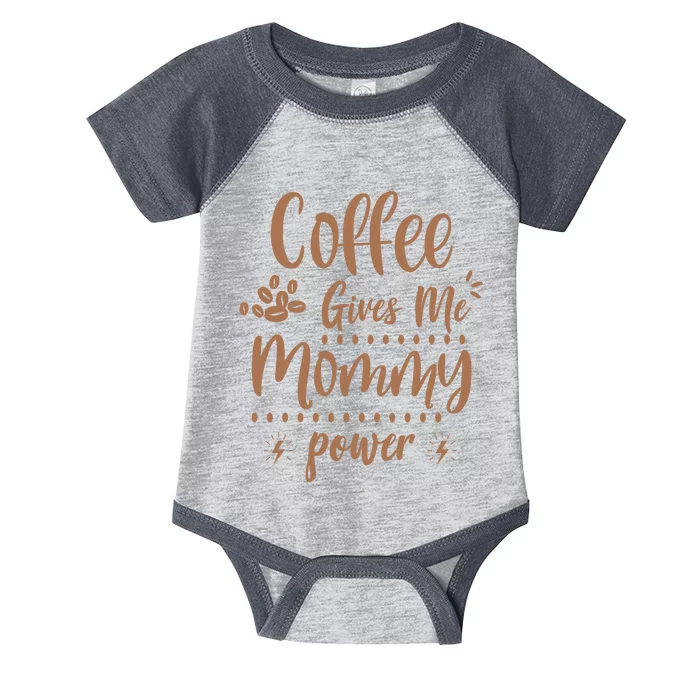 Coffee Gives Me Mommy Power Infant Baby Jersey Bodysuit