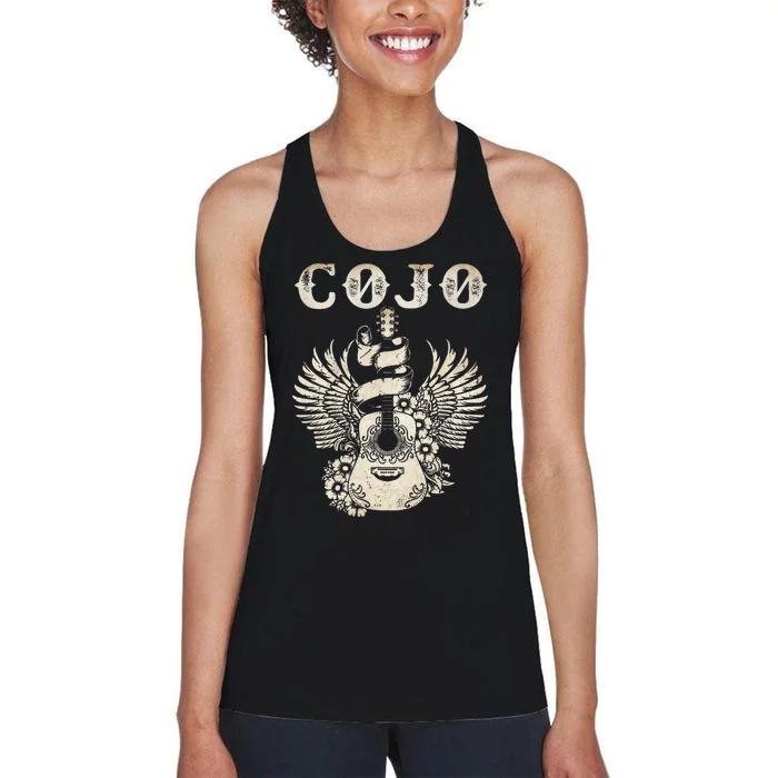 C.O.J.O Guitar Music Outlaw 80s 90s Love Legends Live Forever Women's Racerback Tank