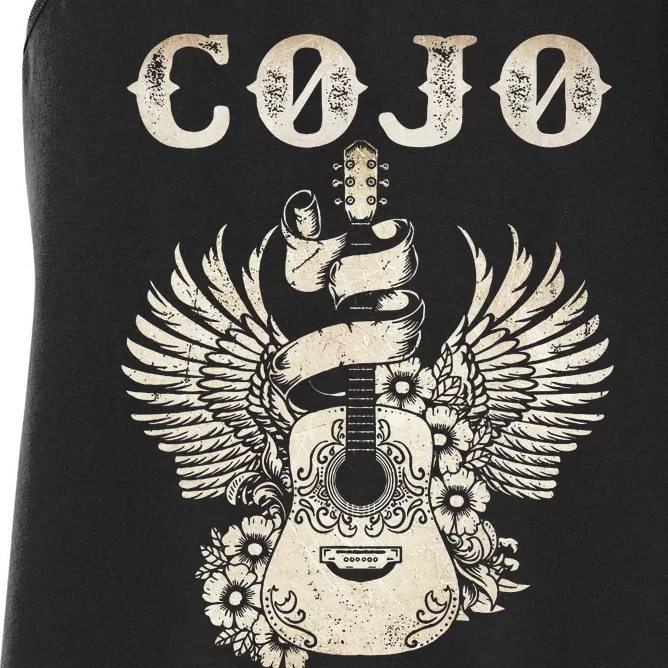 C.O.J.O Guitar Music Outlaw 80s 90s Love Legends Live Forever Women's Racerback Tank