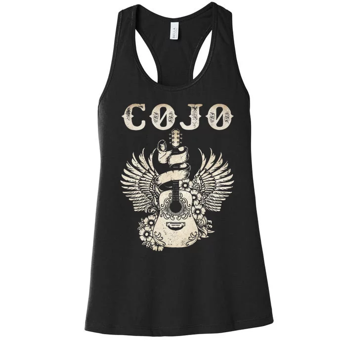 C.O.J.O Guitar Music Outlaw 80s 90s Love Legends Live Forever Women's Racerback Tank