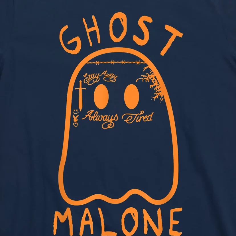 Cute Ghost Malone Fall Season Funny Halloween Spooky Season T-Shirt