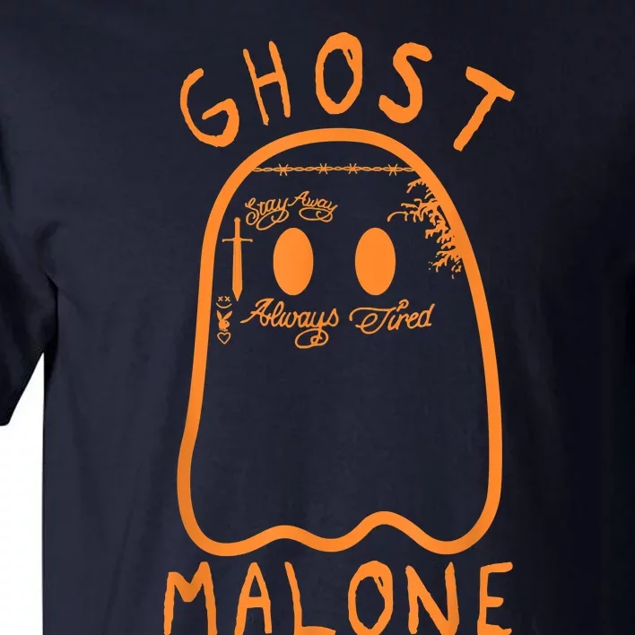 Cute Ghost Malone Fall Season Funny Halloween Spooky Season Tall T-Shirt