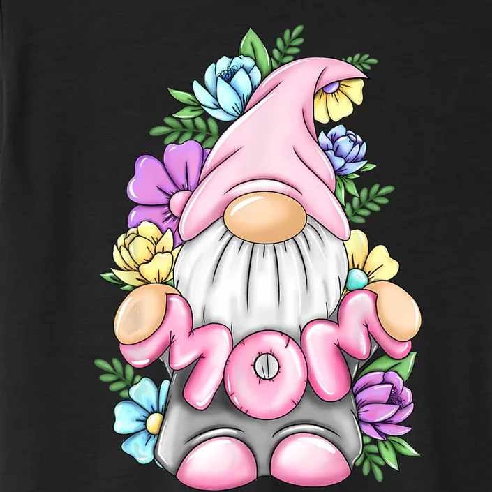 Cute Gnome Mom Happy Mothers Day Art Flower For Mom Gnomies ChromaSoft Performance T-Shirt