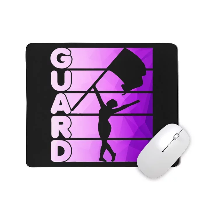 Color Guard Marching Band Flag Girl Mousepad