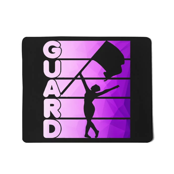 Color Guard Marching Band Flag Girl Mousepad