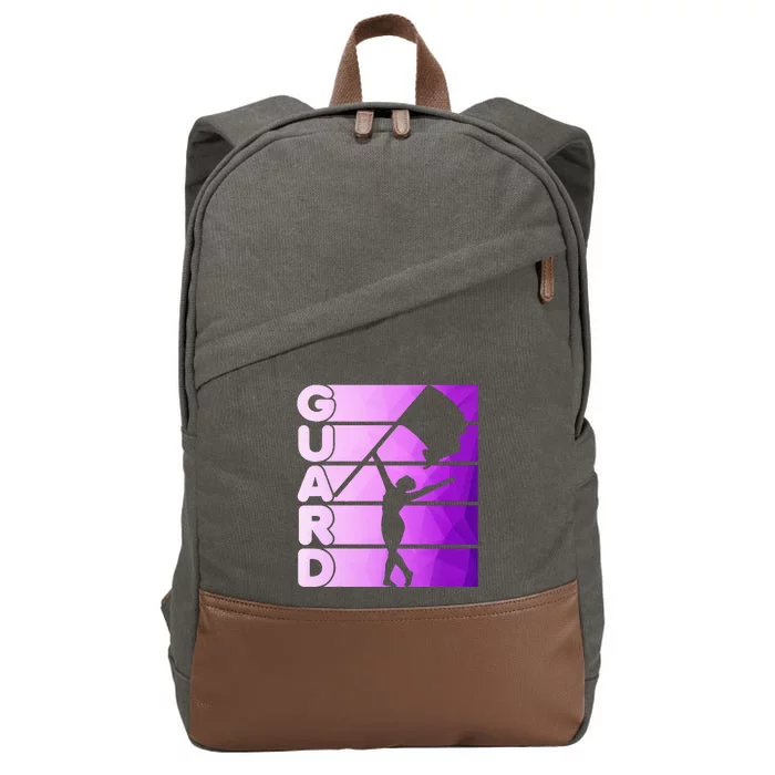 Color Guard Marching Band Flag Girl Cotton Canvas Backpack